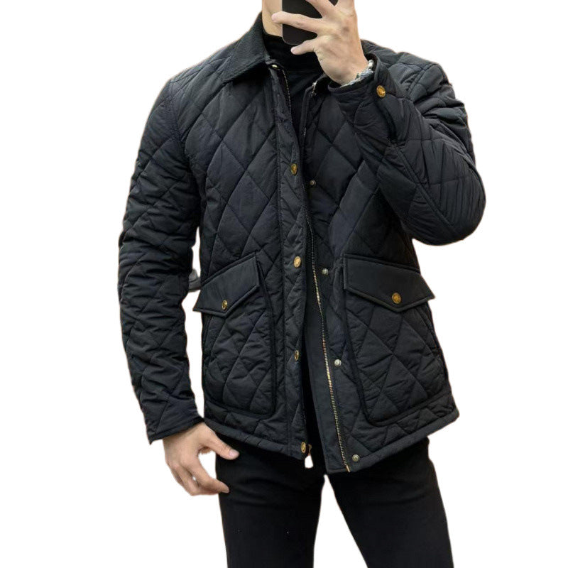 Black cotton coat gallery image 5