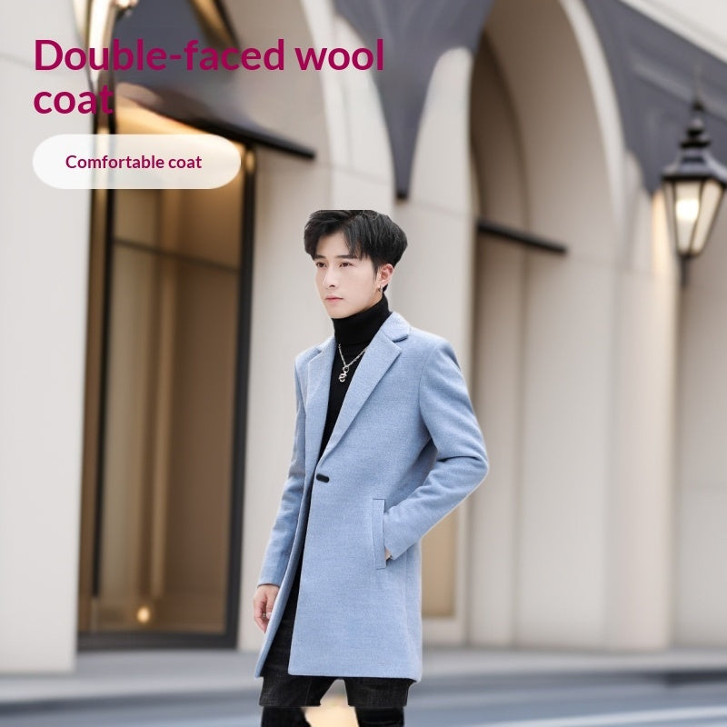 Double-faced wool coat gallery image 2
