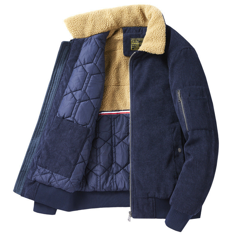 Men's corduroy jacket in corduroy texture