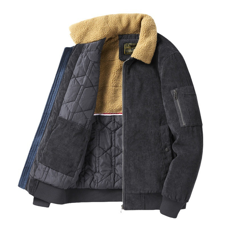 Men's corduroy jacket loose fit