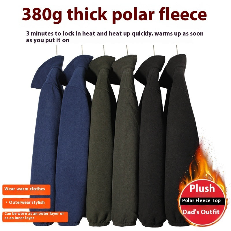 Polar fleece coat product view 4