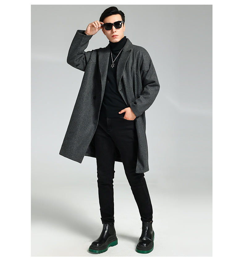 Gray Double Breasted Coat, gallery image 2
