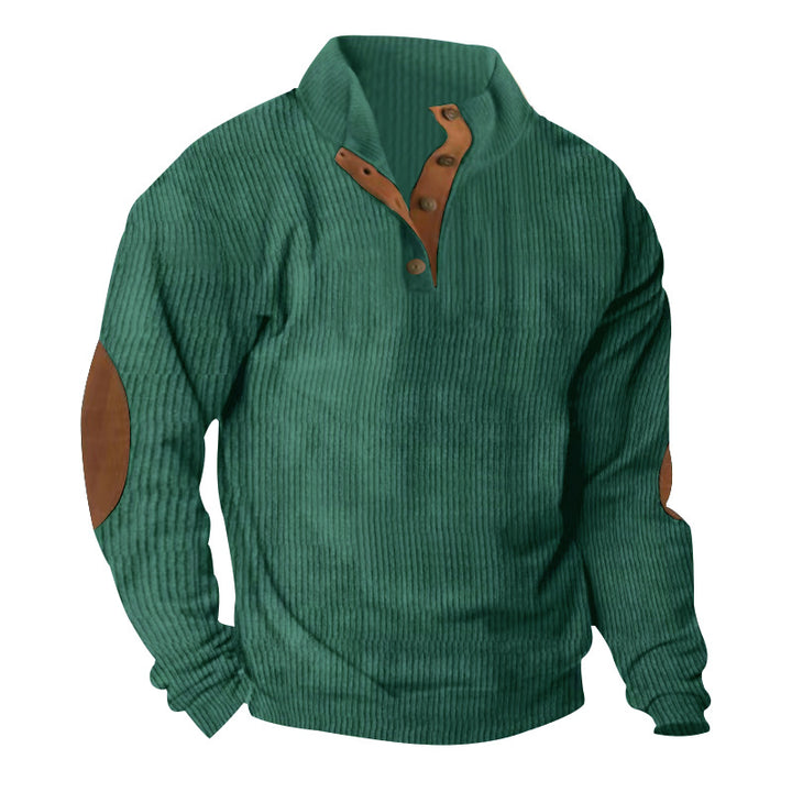 corduroy stand collar sweater product gallery image