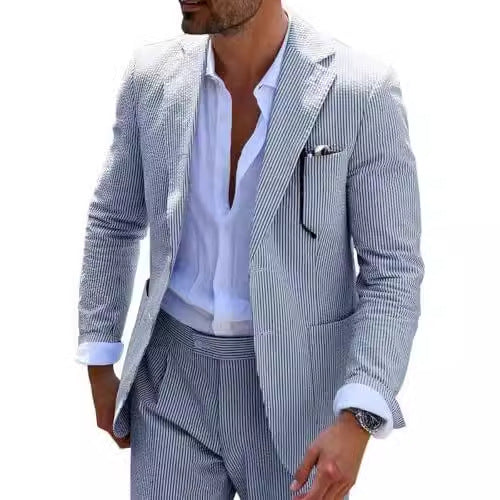 Seersucker summer suit product image 1
