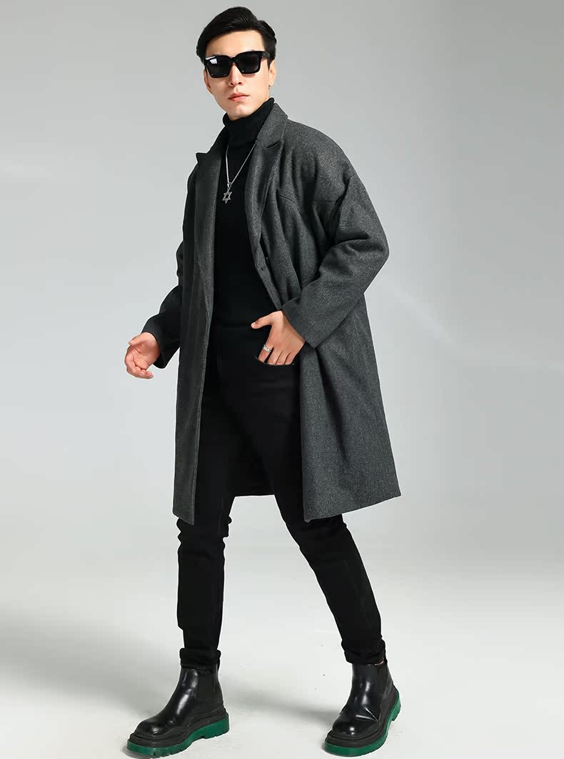 Gray Double Breasted Coat, gallery image 4