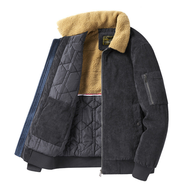Men's corduroy jacket in an everyday layer style