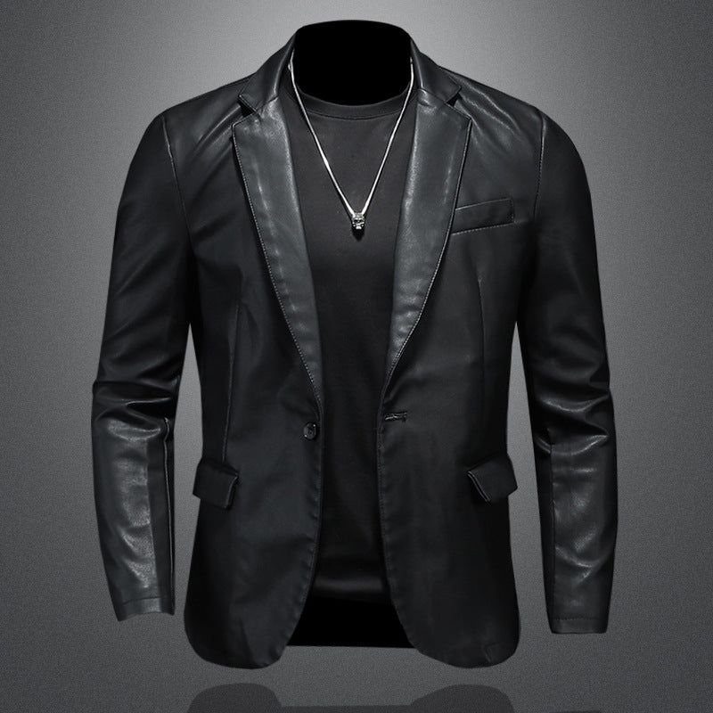 Black Leather Coat product image 1