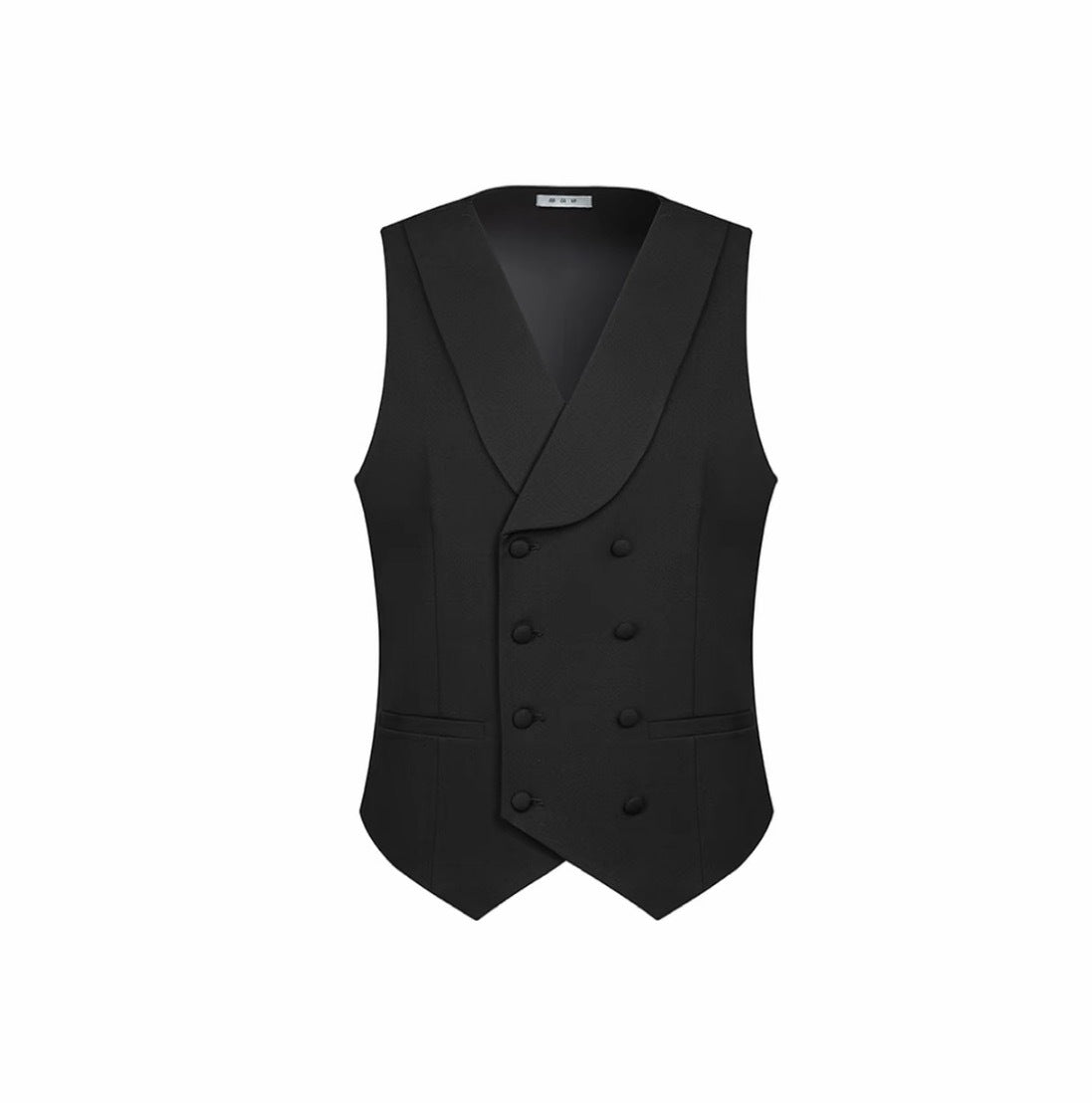 Double-Breasted Waistcoat in black, product image 2