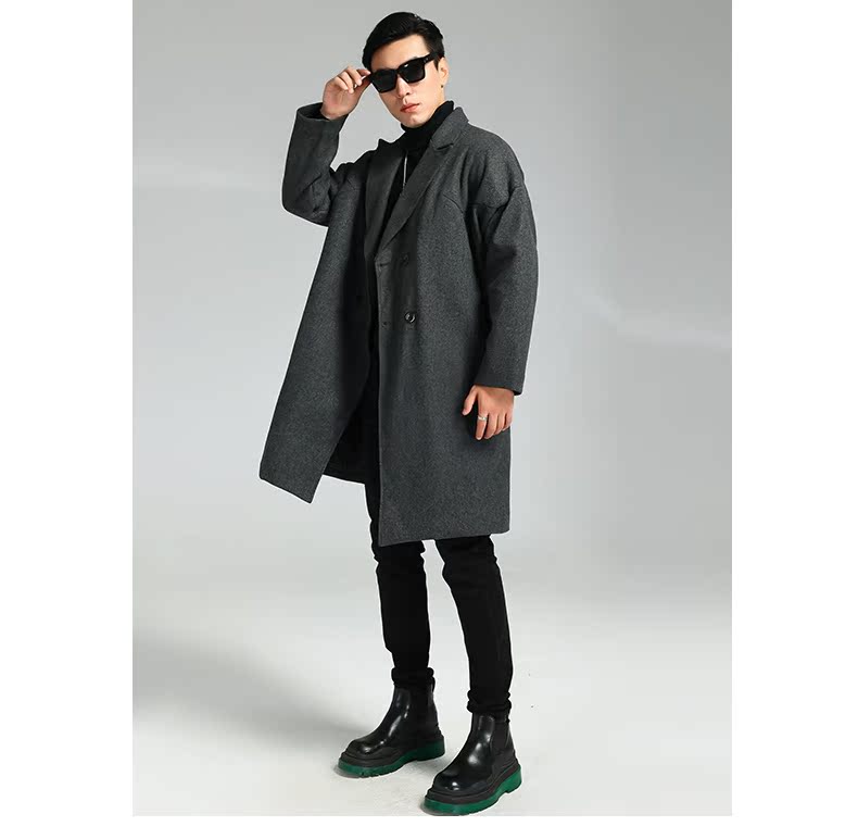 Gray Double Breasted Coat, gallery image 3