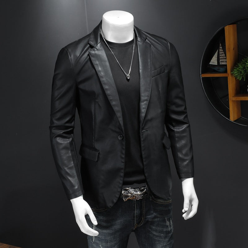Black Leather Coat product image 3